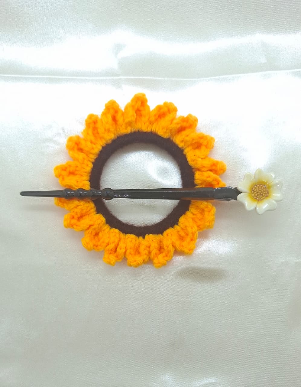 Crochet Hair Bun Pin